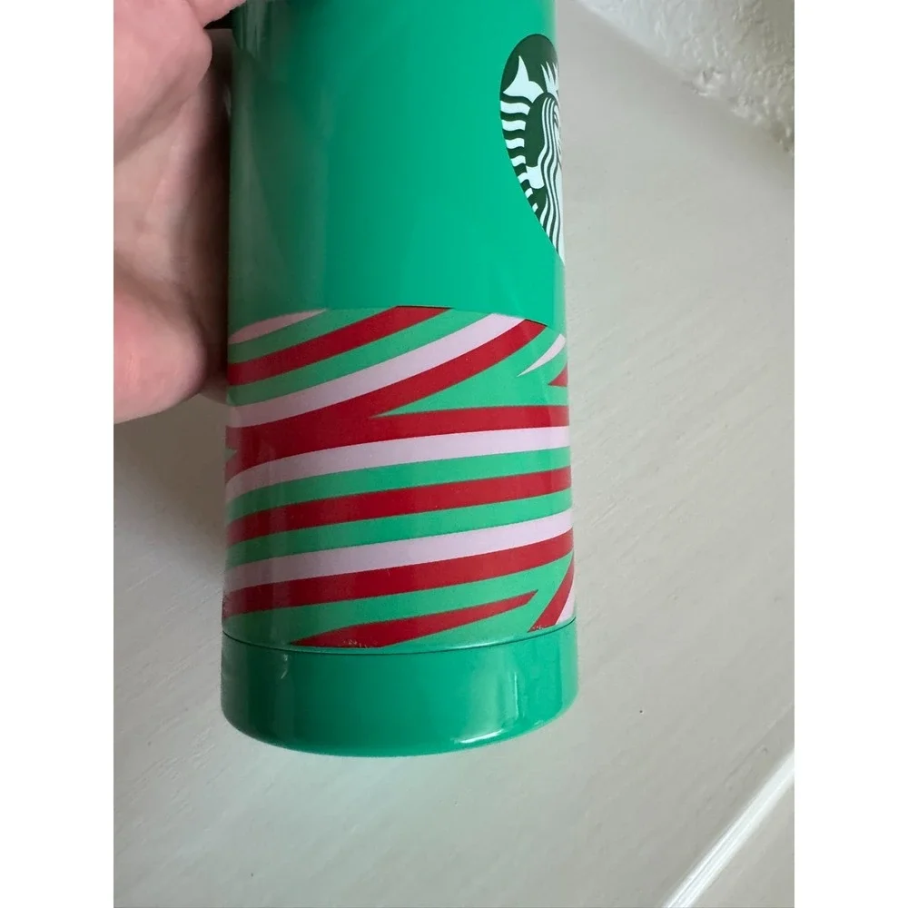 Starbucks Metal Coffee Tea Tumbler Cup 19 oz‎ Christmas Green 2024